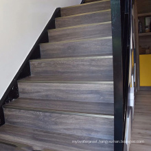 Non Combustible Stairway Decoration Engineered Hardwood Gray Wood Flooring